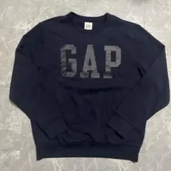 極美品 00s GAP ロゴスウェット y2k 平成 旧タグ ネイビー Lサイズ