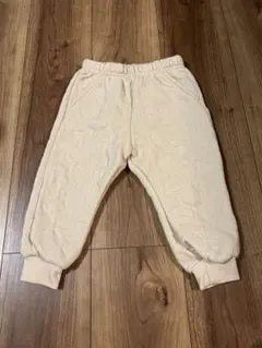 【未使用品】西松屋チェーン　ベビー　フリースレギンス　90㎝　ベージュ