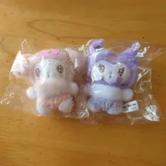 サンリオ　マイメロ　クロミ　ガチャキーホルダー