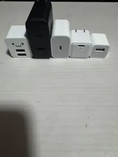 【中古品まとめ売り】USB充電器 複数ポート 5個セット