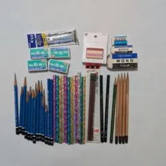 鉛筆　消しゴム　シャープ芯　他　文具　まとめ売り