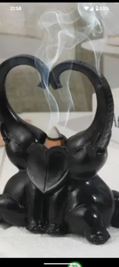 お香皿 お香立て 象 木製 動物園新品未使用品最終値下げ