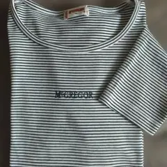 McGREGOR✿ストライプ ロゴ入り 長袖Tシャツ