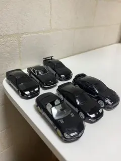 ブラックミニカーセット 6台