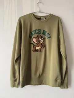 一点物 完売品 総刺繍 ビッグサイズ ユニセックス　トムとジェリー　スウェット