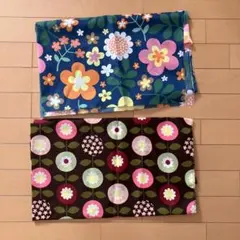 生地　ナイロン　はぎれ　花柄　2枚セット