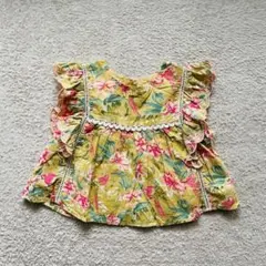 Louise Misha フラワープリント フリルトップス 3Y