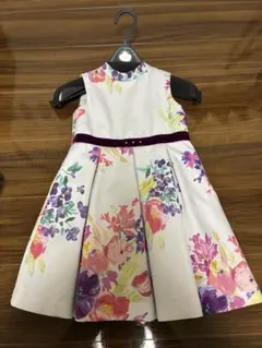 ハッカキッズ110 花柄ノースリーブドレス（anyFAMボレロ付属）