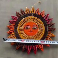 つ*ー様 太陽 壁掛け インテリア 陶器 黄色 スザンナデシモーネ