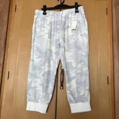✯*☻⭐️【French ￼Linen 】カモフラージュ柄✴︎ウエストゴム＆紐⭐️*☻