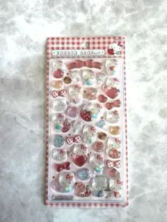 ボンボンドロップシール　3Dキティーちゃん