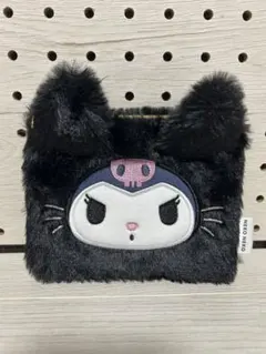 【匿名発送】新品未使用‼️クロミの黒ねこファーポーチ　ブラウにゃーは付きません