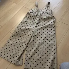 GU ドット柄オーバーオール 140