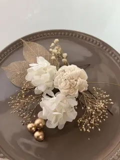 髪飾り　成人式　卒業式　プリザーブドフラワー