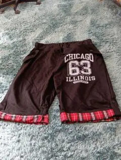 CHICAGO 63 ブラックショートパンツ 104-114