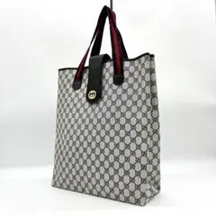 【GUCCI】トートバッグ　インターロッキングG シェリーライン　GGスプリーム