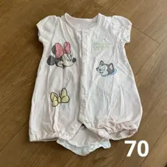 ミニーマウスロンパース 70cm ピンク