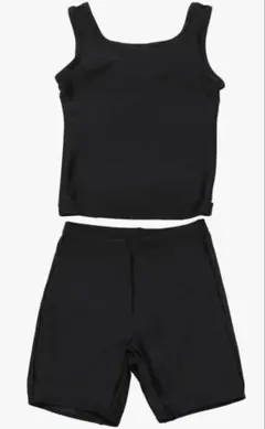 女の子用 ブラック スクール水着 130cm セパレートタイプ