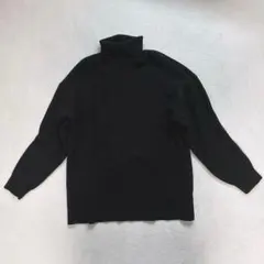 レイジブルー◇リブニット タートルネック セーター シンプル カジュアル L