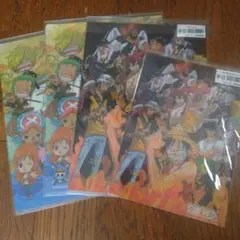専用です。ONE PIECE　クリアファイル3点と3D下敷き1点セット　未使用