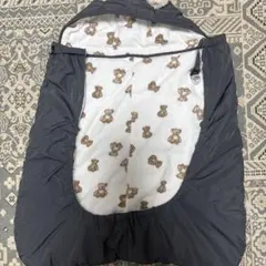 ベビー用　抱っこ紐カバー　ケープ　グレー