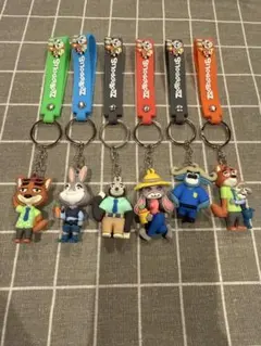 ZOOTOPIA ズートピア キーホルダー 6点セット