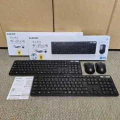 ★ELECOM 無線接続 薄型キーボード マウス付き 2セット★