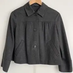 theory グレー クロップドジャケット　M