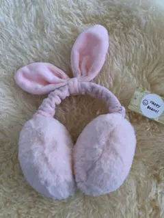 うさ耳 イヤーマフ ピンク もこもこ 防寒 キッズ 耳当て　キッズ　かわいい