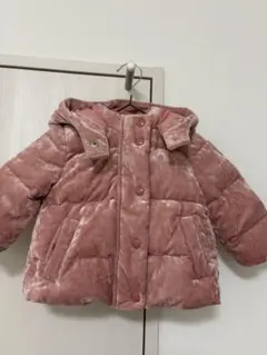 GAP フード付きダウンジャケット 12-18ヶ月 ピンク