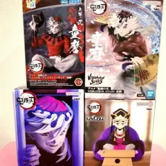 鬼滅の刃　童磨　４体セット　ちょこのせ　ひょこフィグ　フィグライフ　フィギュア