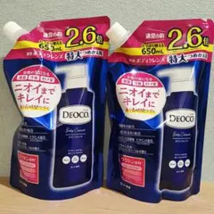 ロート製薬 デオコ 薬用ボディクレンズ 特大詰め替え 650mL×2袋のサムネイル