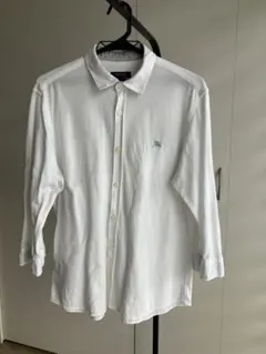 BURBERRY バーバリー メンズ 七分袖シャツ ホワイト サイズ3