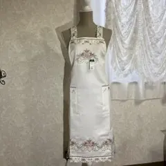 セルコン レースギャラリー 薔薇バラ刺繍エプロン 【新品タグ付】エレガント
