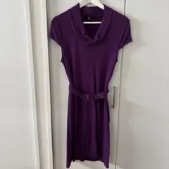 Banana Republic パープル 半袖ワンピース XS