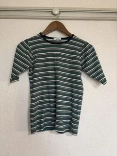 送料込で！ストライプ柄 半袖Tシャツ Mサイズ