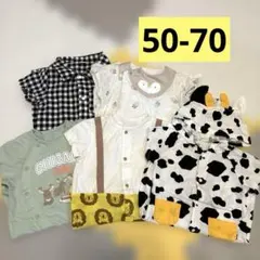 夏物ロンパース カバーオール 5点セット まとめ売り