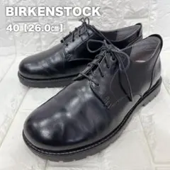 美品希少✨ビルケンシュトック ギルフォード 26cm　プレーントゥ 黒 レザー BIRKENSTOCK ビルケンシュトック Gilford Low ギルフォード ロー