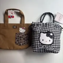 KITTY キティ バッグ2点まとめ売り 千鳥柄 ヒョウ柄　ギャル