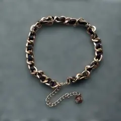 ゴールド ブラック チェーンベルト