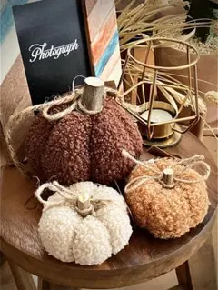 サリュ　 プードルニット　かぼちゃ　ハロウィン