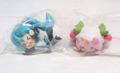【匿名配送】初音ミク　すってんころりんフィギュア2　2個セット