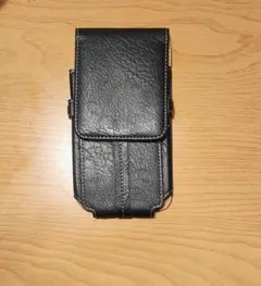 レザー スマホポーチ 黒/茶