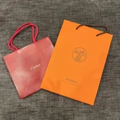 Cartier & Hermès ショッパー袋 セットのサムネイル