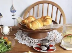 新品未使用　Lサイズ　ケーキスタンド 木製  アカシア　デザートスタンド  小物