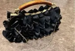 美品 TIARA La Piece フリルパーティーバッグ