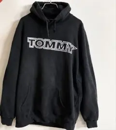 SALE TOMMY ネイビー　ビッグロゴ パーカー　トレーナー　フーディーのサムネイル