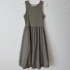 GU バブルヘムワンピース（ノースリーブ） S