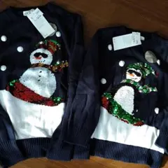 H&M　タグ付き新品未使用　スパンコールニット　セーターセット