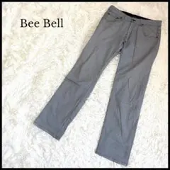 美品【Bee Bell】千鳥格子カジュアルパンツ 黒×白 メンズ